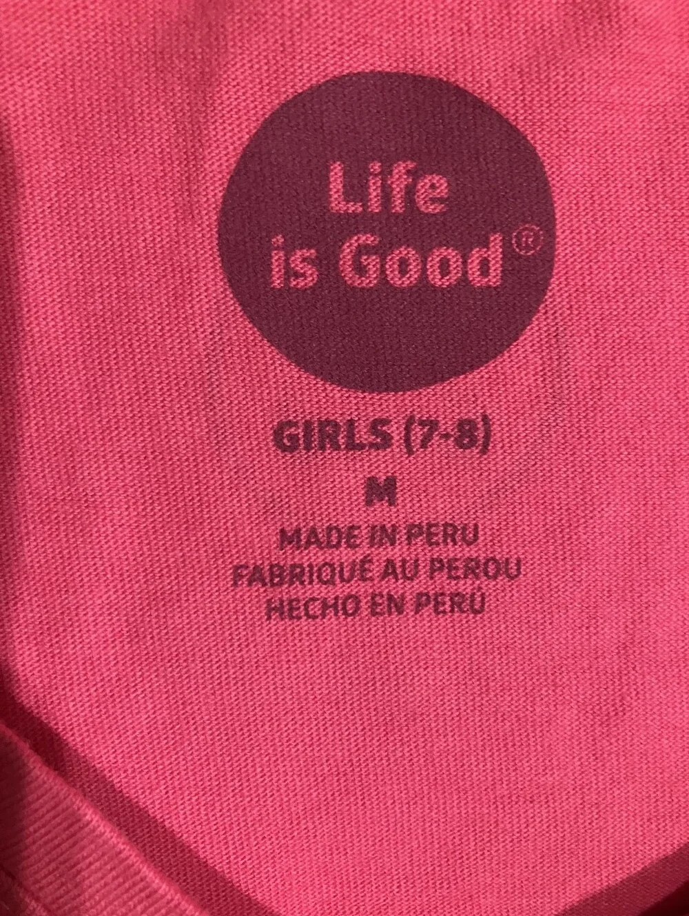 $3 If Bundled. Life Is Good Pink Philmont Scout Ranch Short Sleeve Tee